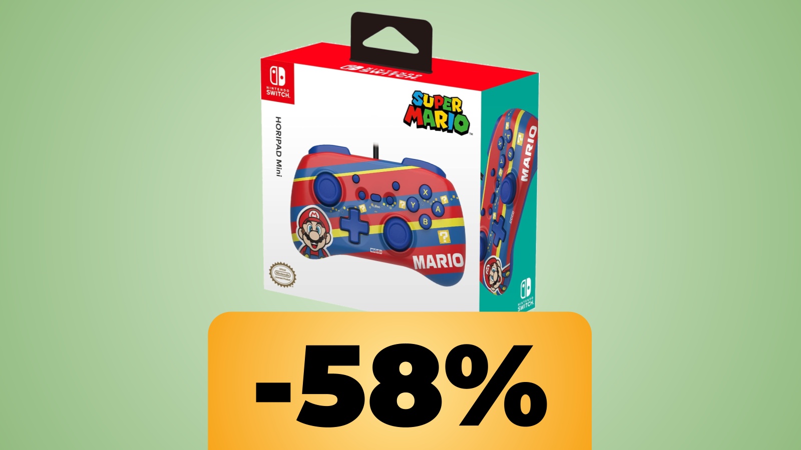 controller Hori a tema Super Mario e lo sconto di Amazon