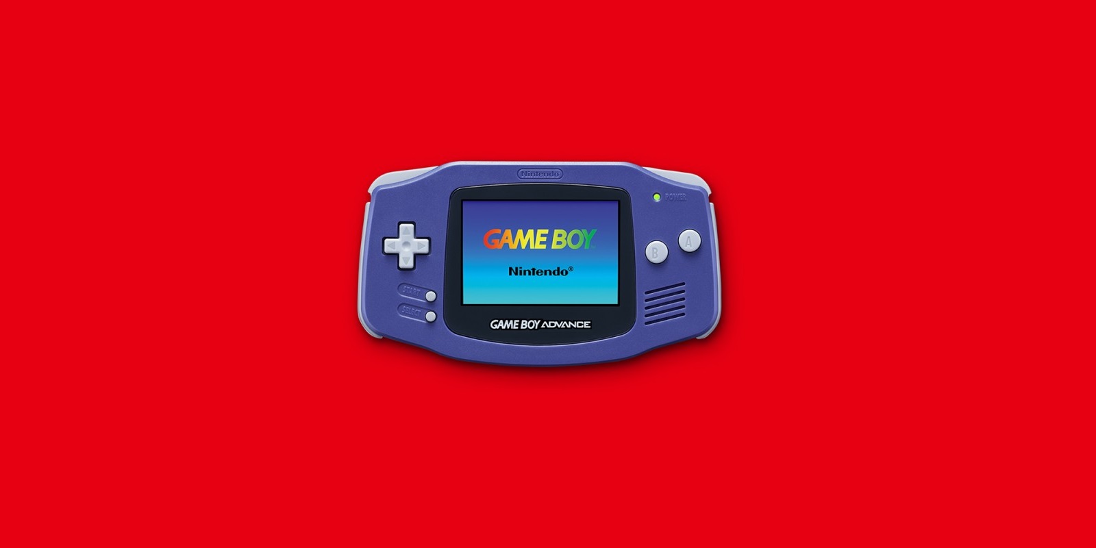 Il game boy advance su sfondo rosso