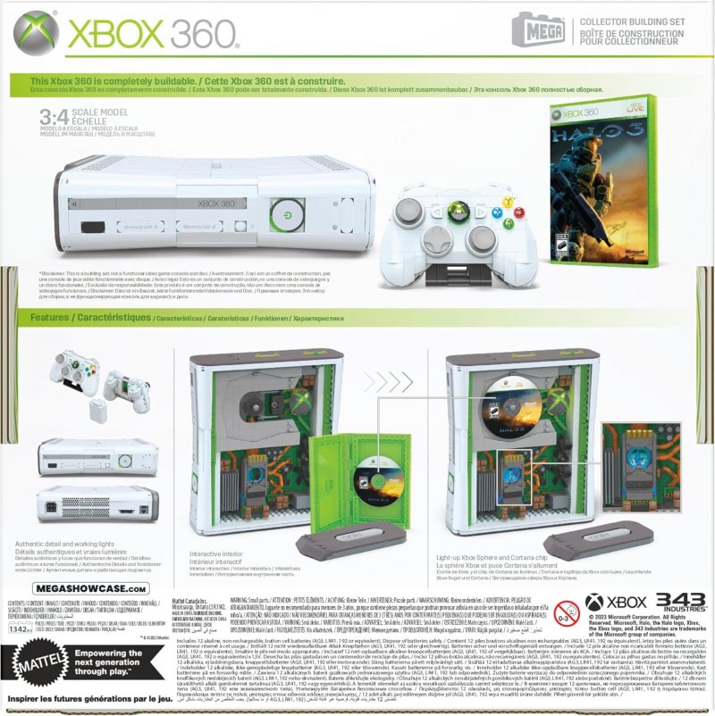 La confezione che mostra nel dettaglio i contenuti del MEGA Showcase - Microsoft Xbox 360