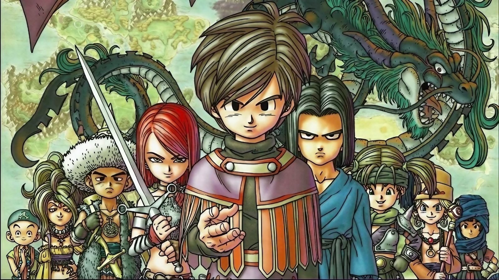 Alcuni dei personaggi di Dragon Quest