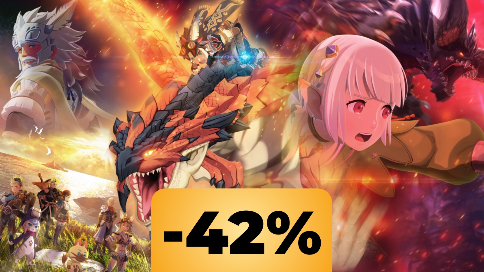 Personaggi e mostri di Monster Hunter Stories e lo sconto