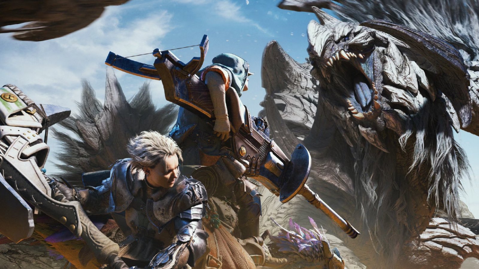 L'illustrazione ufficiale di Monster Hunter Wilds