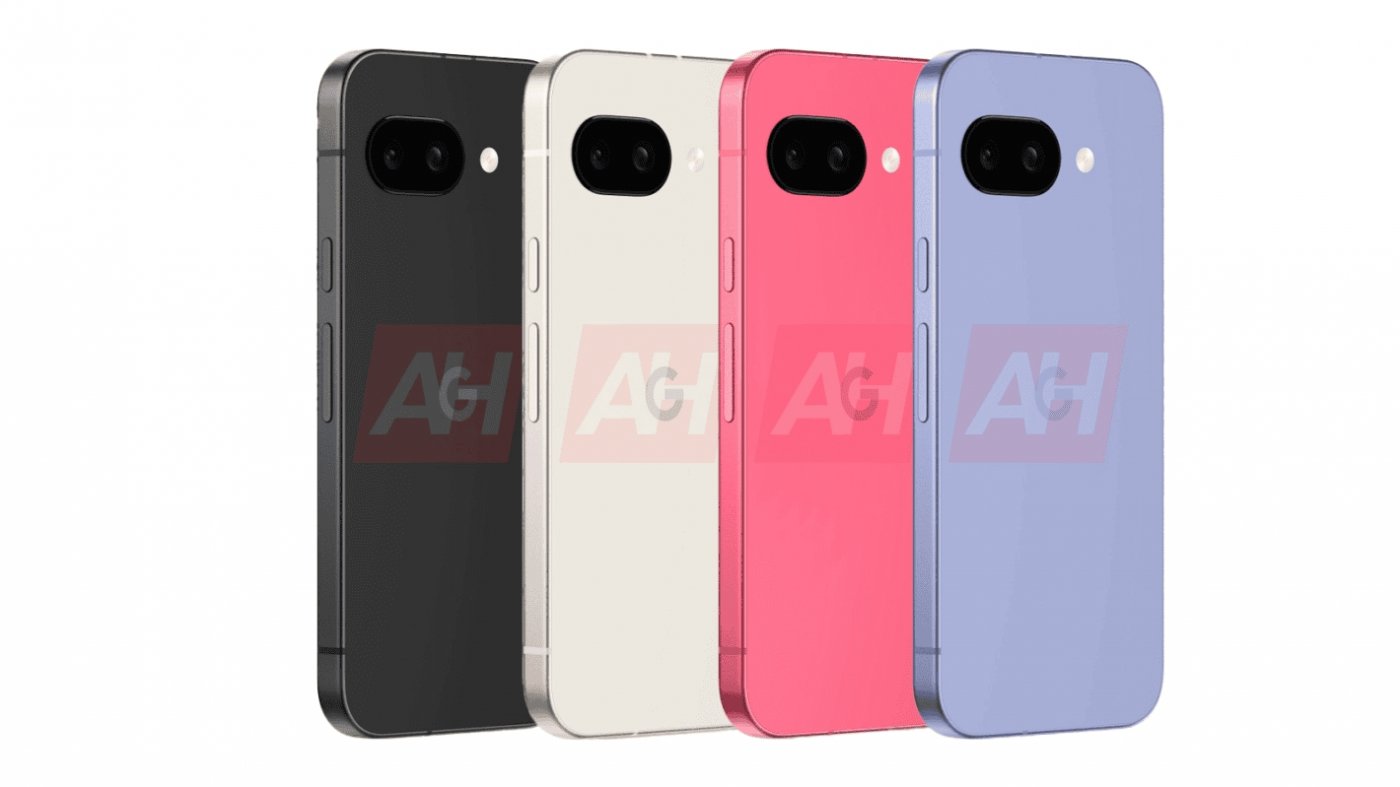 Le quattro colorazioni di Google Pixel 9a