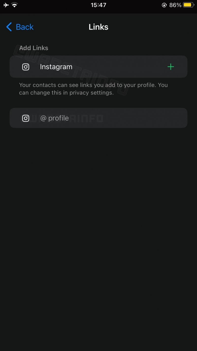 La funzione di collegamento dei social