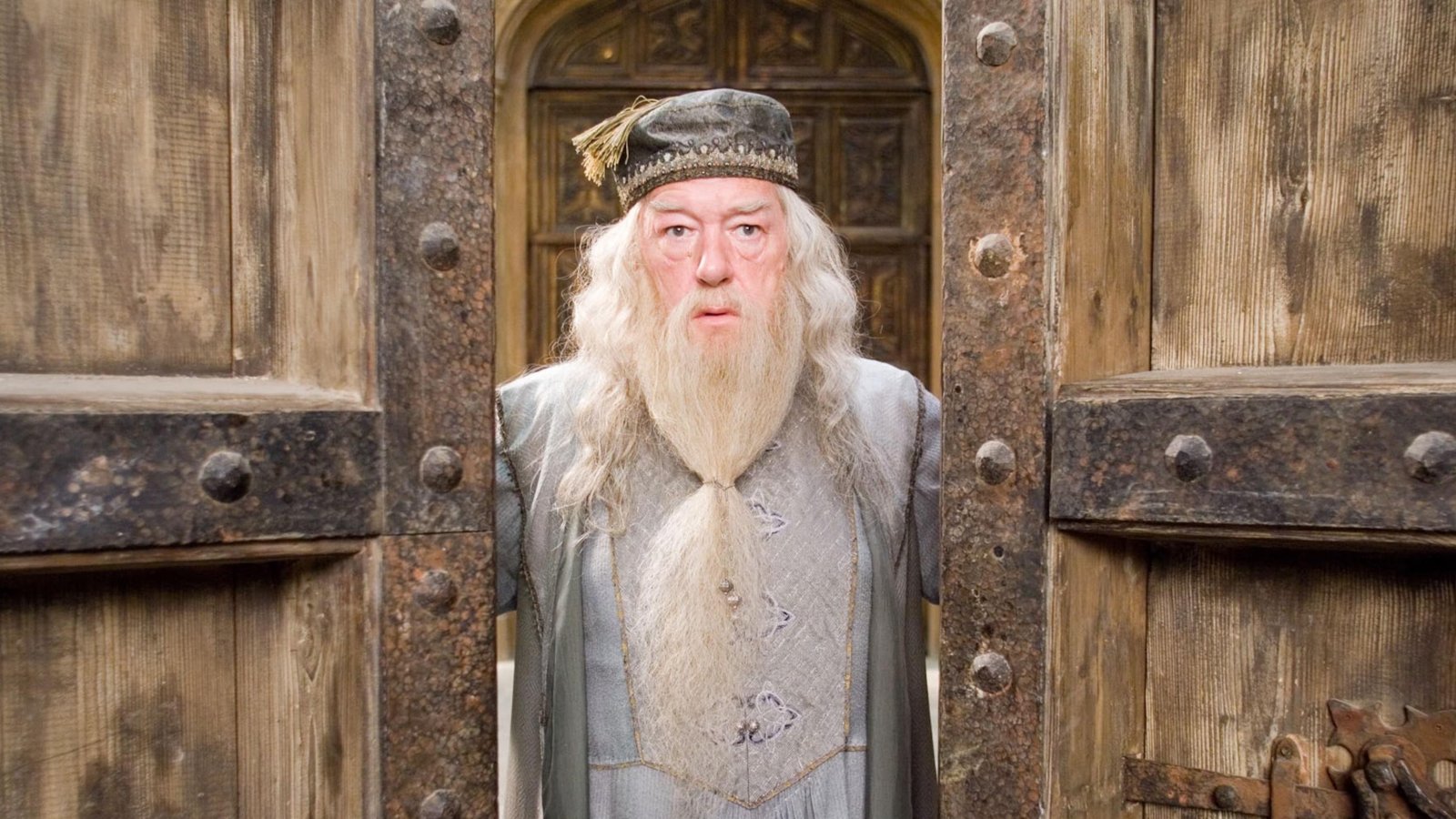 Michael Gambon nel ruolo di Silente in Harry Potter