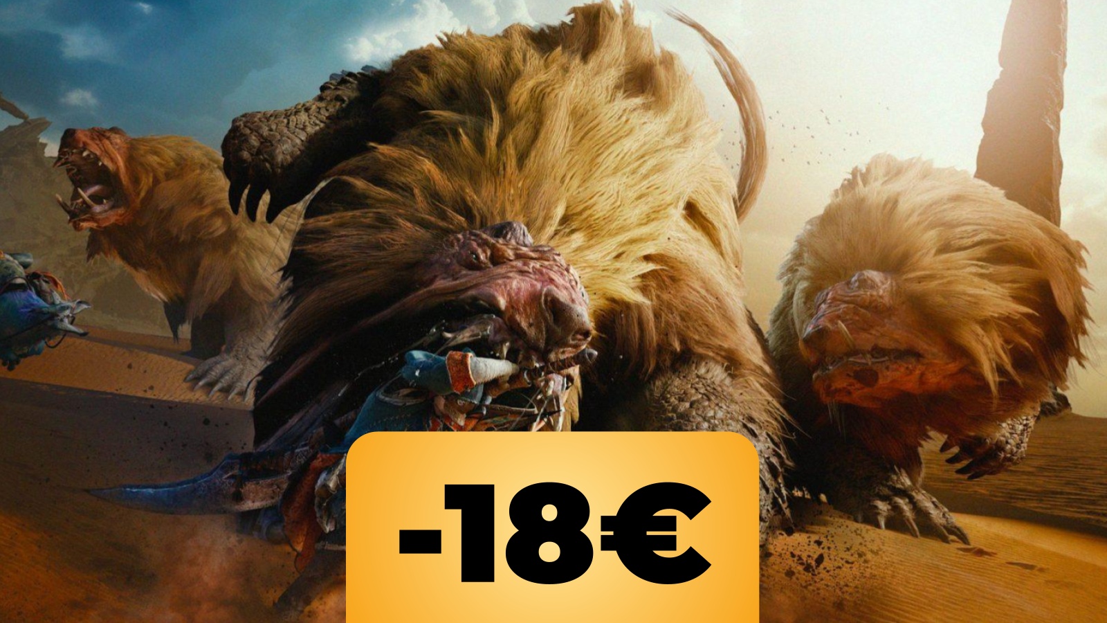 Un mostro di Monster Hunter Wilds e lo sconto