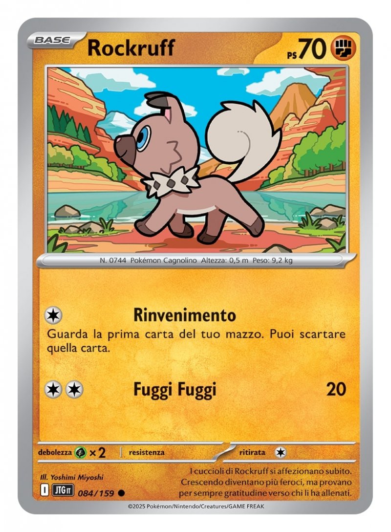 Rockruff dall'espansione Scarlatto e Violetto - Avventure Insieme