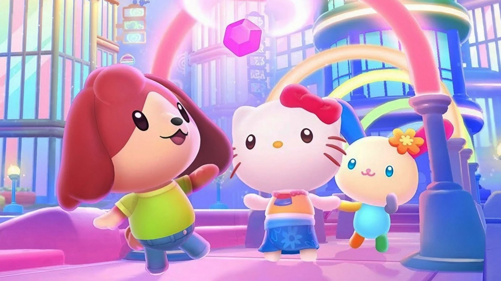 Alcuni dei personaggi di Hello Kitty Island Adventure