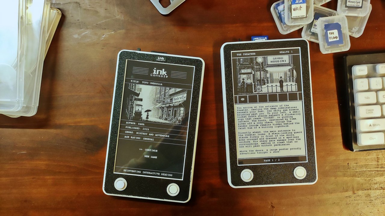 Una specie di "kindle" per giocare: ecco Ink Console, la console portatile con schermo E Ink