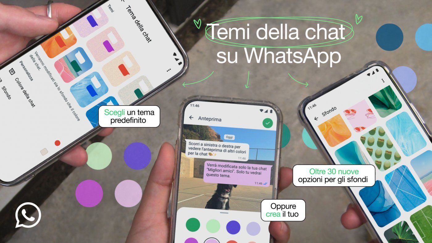 Nuovi temi e sfondi per WhatsApp