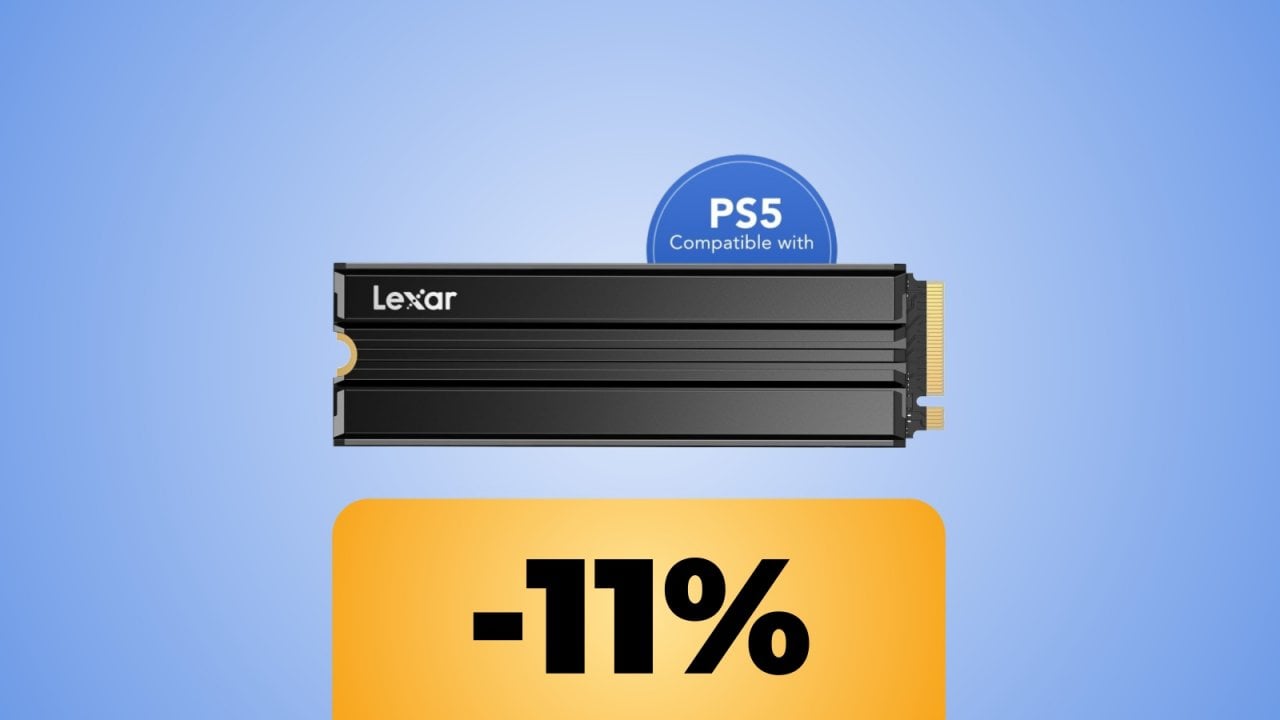 L'SSD Lexar NM790 da 1 TB per PS5 e PC è ora in sconto su Amazon, con dissipatore e velocità fino a 7400 MB/s