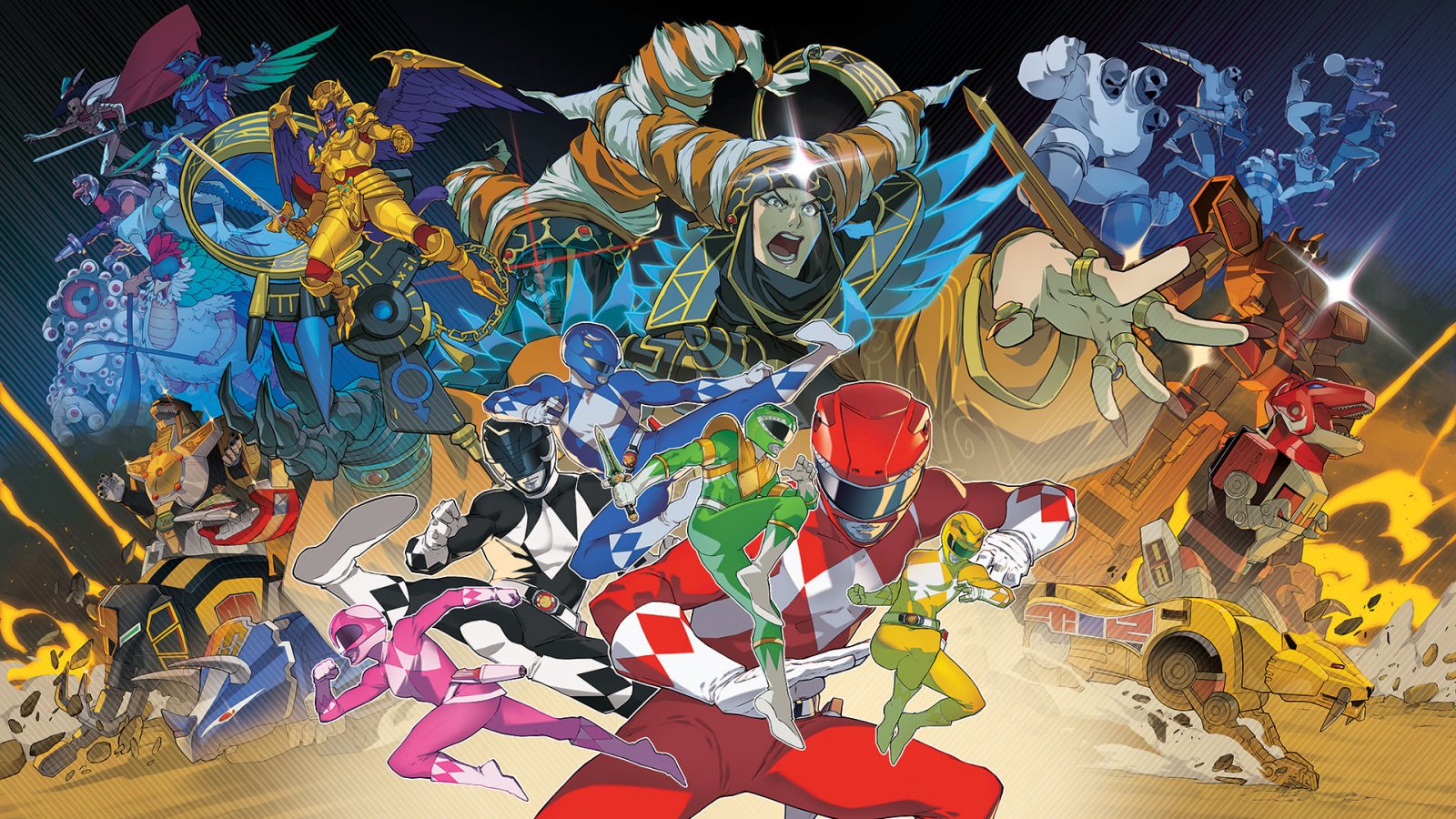 La key art di Mighty Morphin Power Rangers: Rita's Rewind
