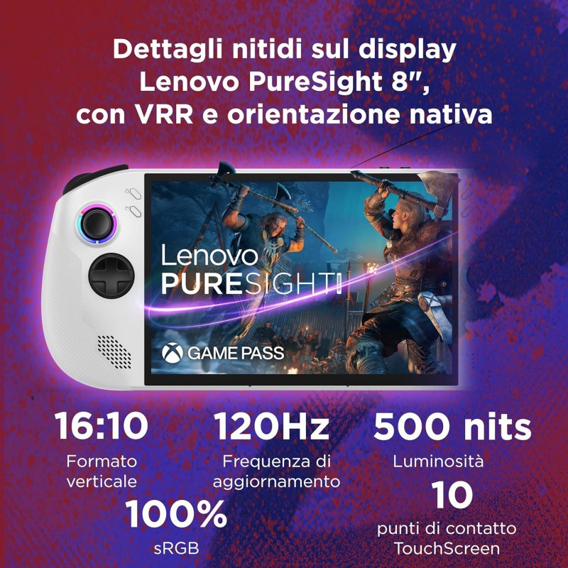 Le caratteristiche del display di Lenovo Legion GO S Le caratteristiche del display di Lenovo Legion GO S