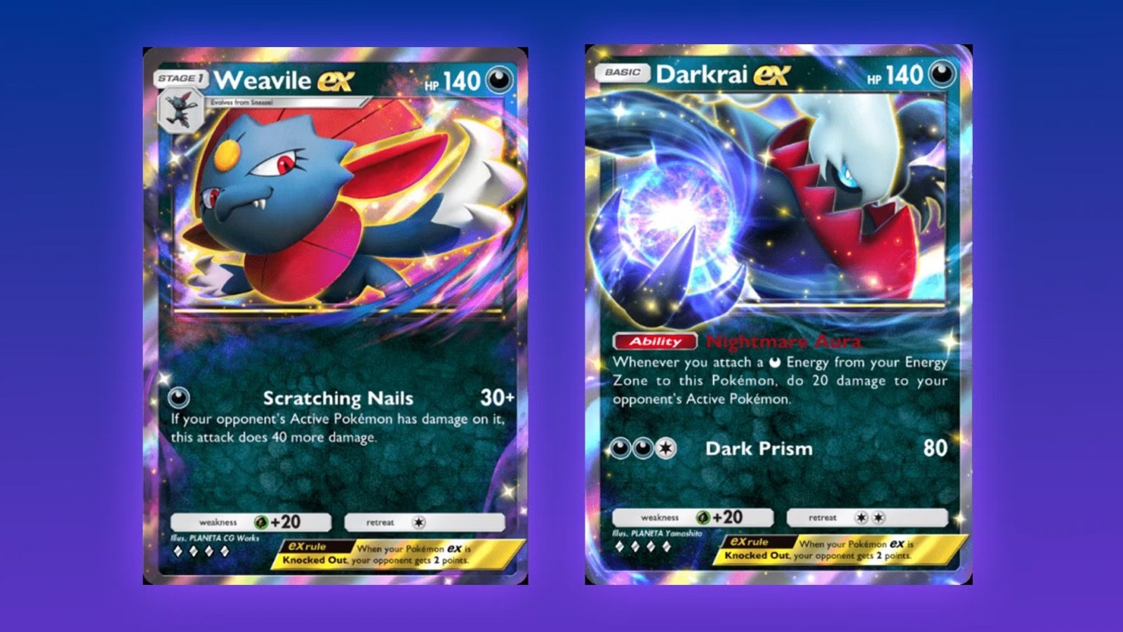 Weavile e Darkrai