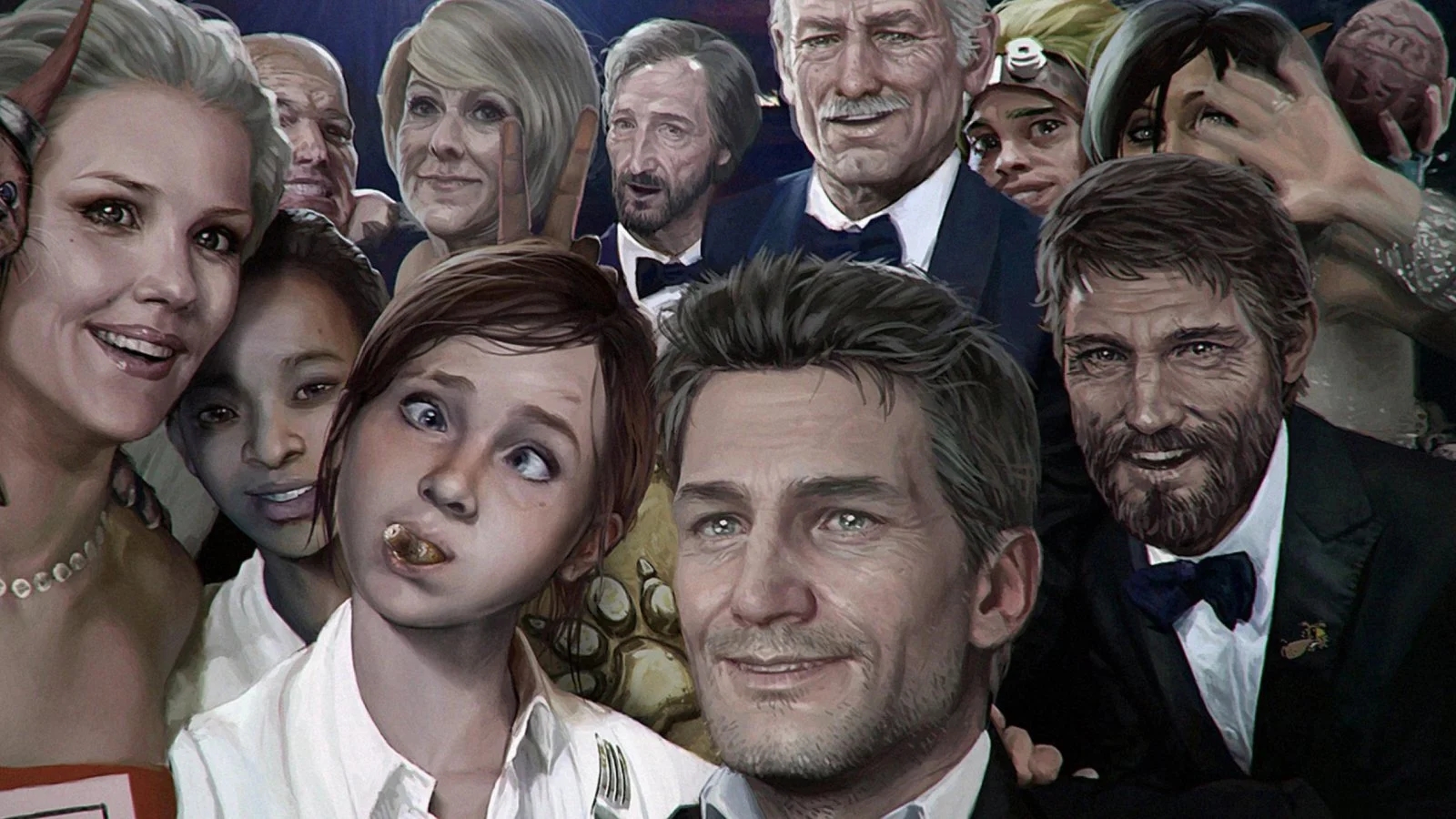 Vari personaggi dai giochi Naughty Dog