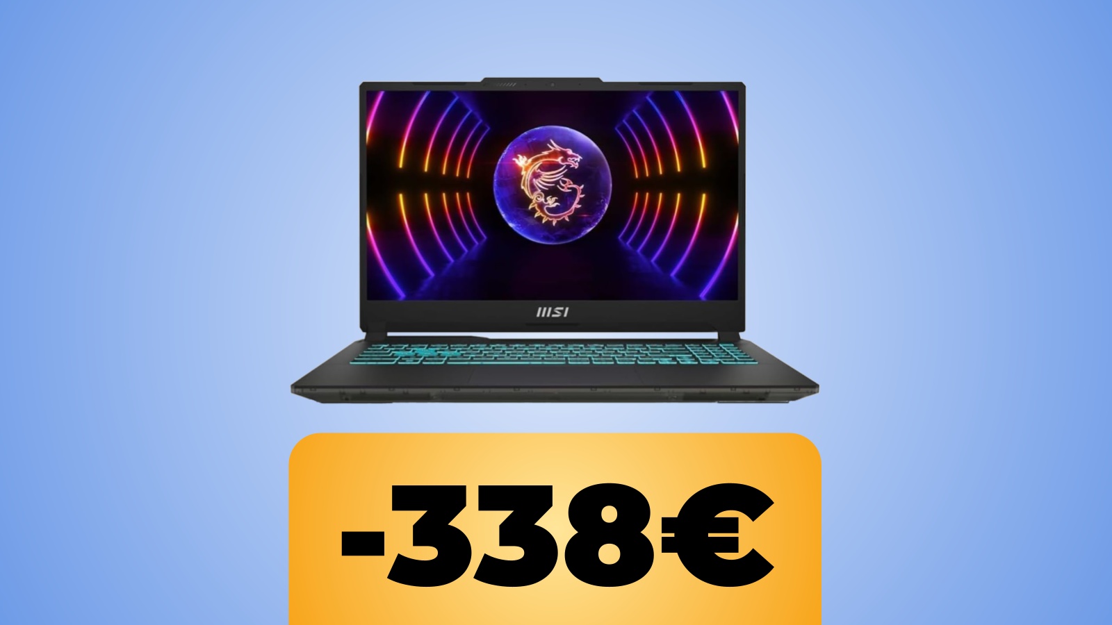 notebook da gaming MSI Cyborg 15 e lo sconto di Amazon