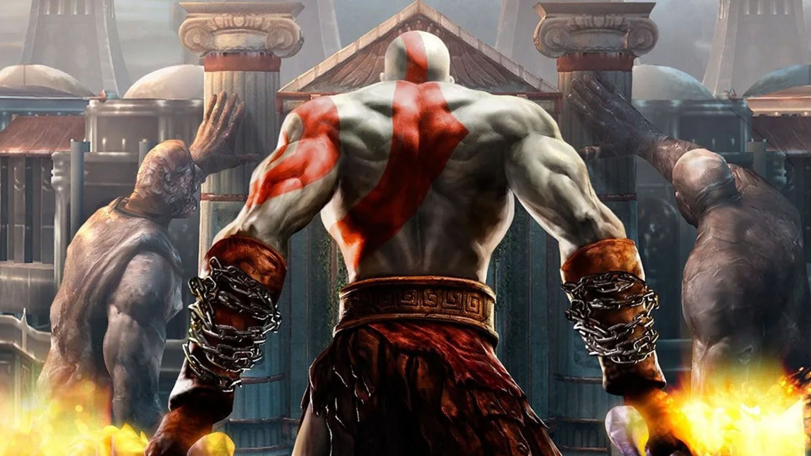 Un'illustrazione del classico God of War