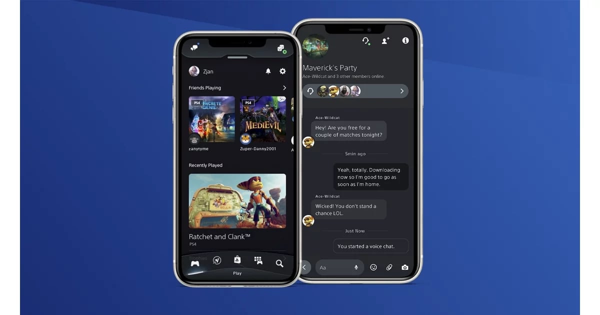 L'app PlayStation su mobile