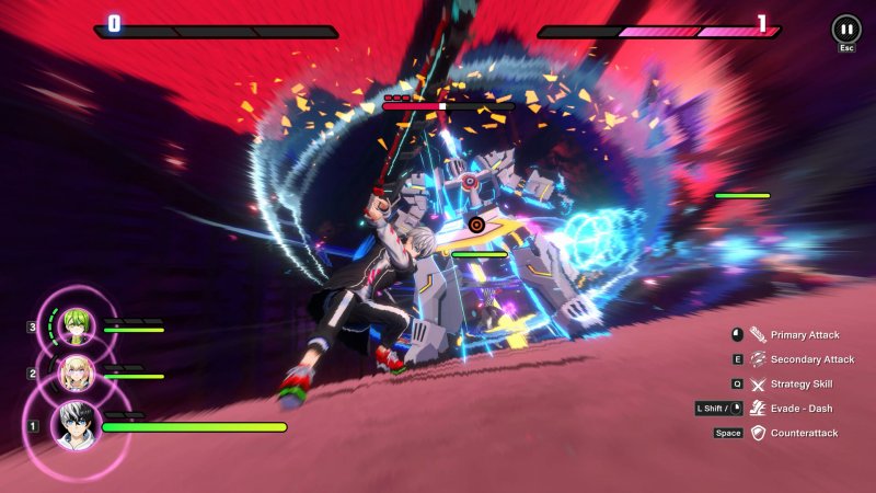 Un momento del gameplay di Tribe Nine Un momento del gameplay di Tribe Nine