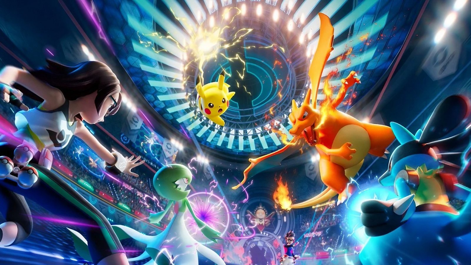 Una scena di Pokémon Champions