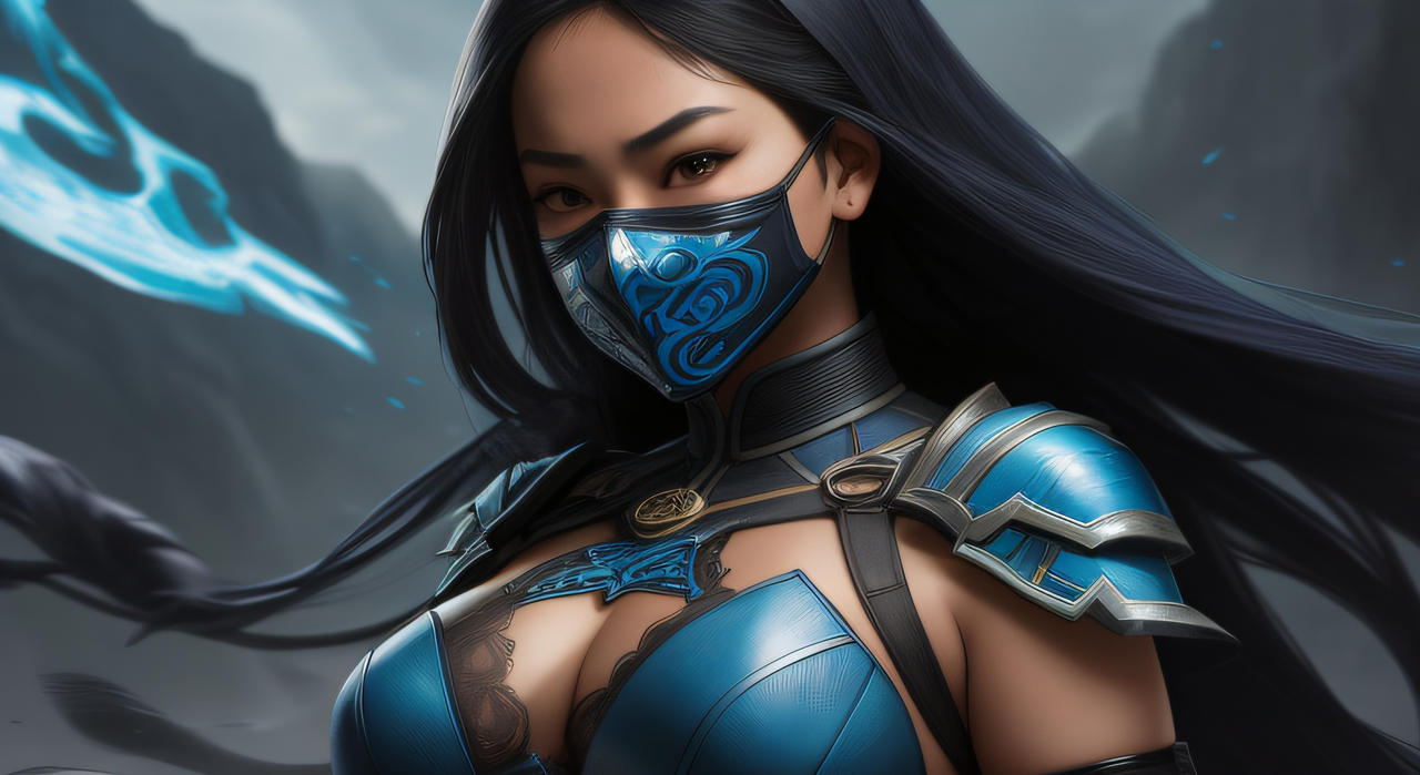 Kitana in un'illustrazione da Mortal Kombat
