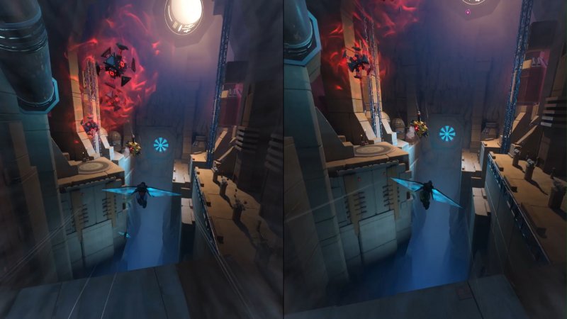 Nel corso dell'avventura ci sono moltissimi momenti in cui bisogna guidare aerei, veicoli, o planare velocissimi attraverso tunnel pieni di pericoli