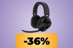 Le cuffie da gioco Corsair HS55 Wireless Core sono in forte sconto su Amazon, per PC, PS5/4, Switch e mobile - Notizia