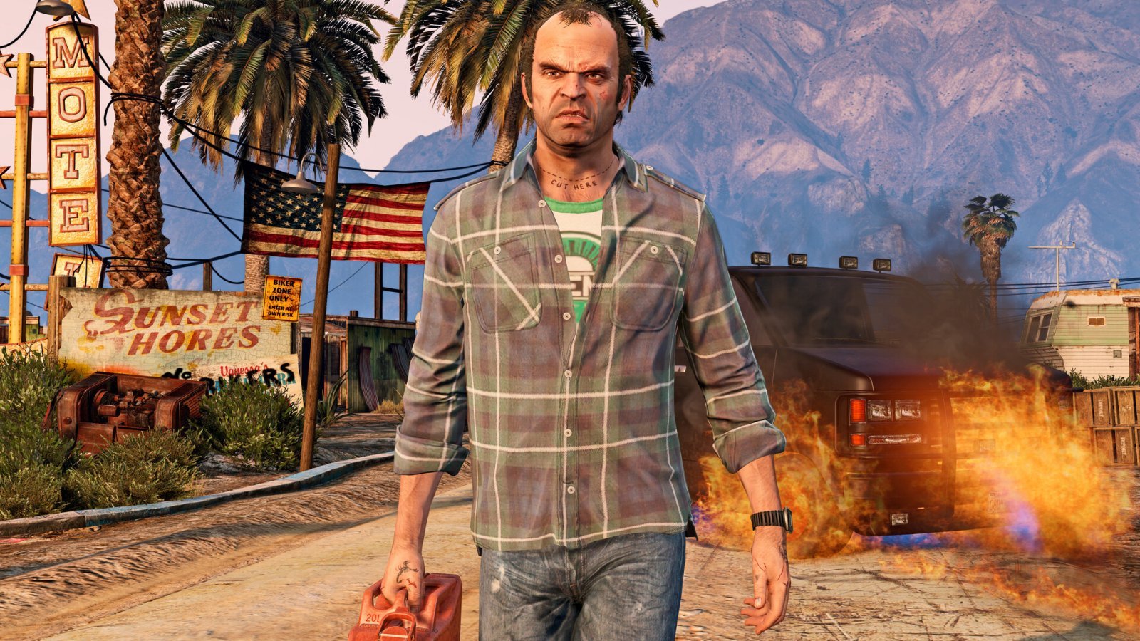 Uno dei protagonisti di Grand Theft Auto V Enhanced