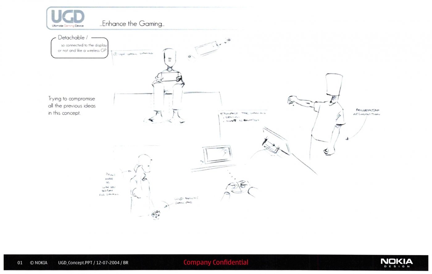La configurazione Detachable, nei documenti per l'ipotetica console da gioco di Nokia