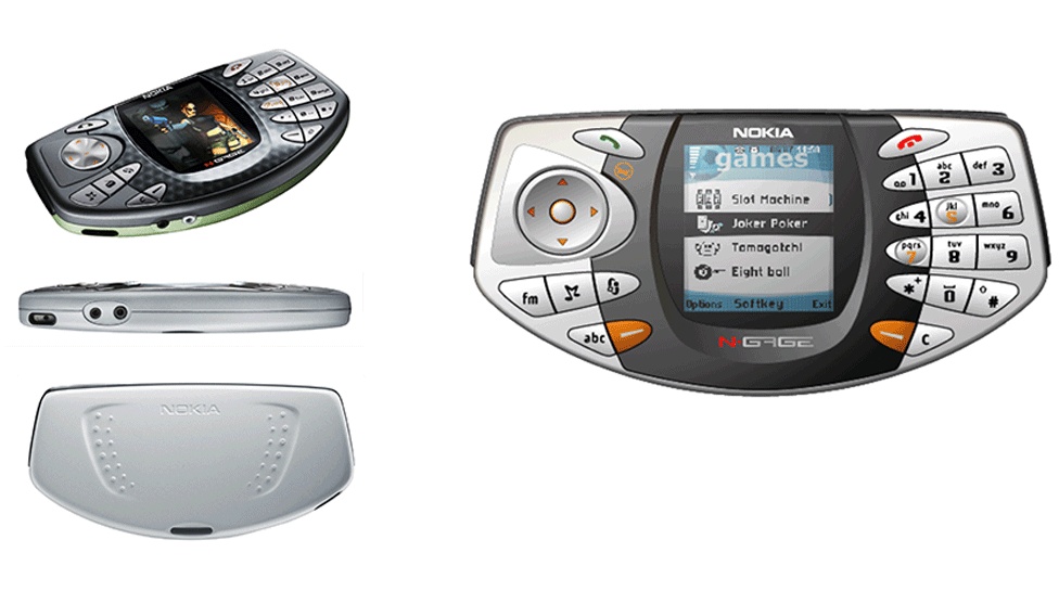 Nokia N-Gage e la sua iconica forma simile a quella di un taco. Non piacque a molti