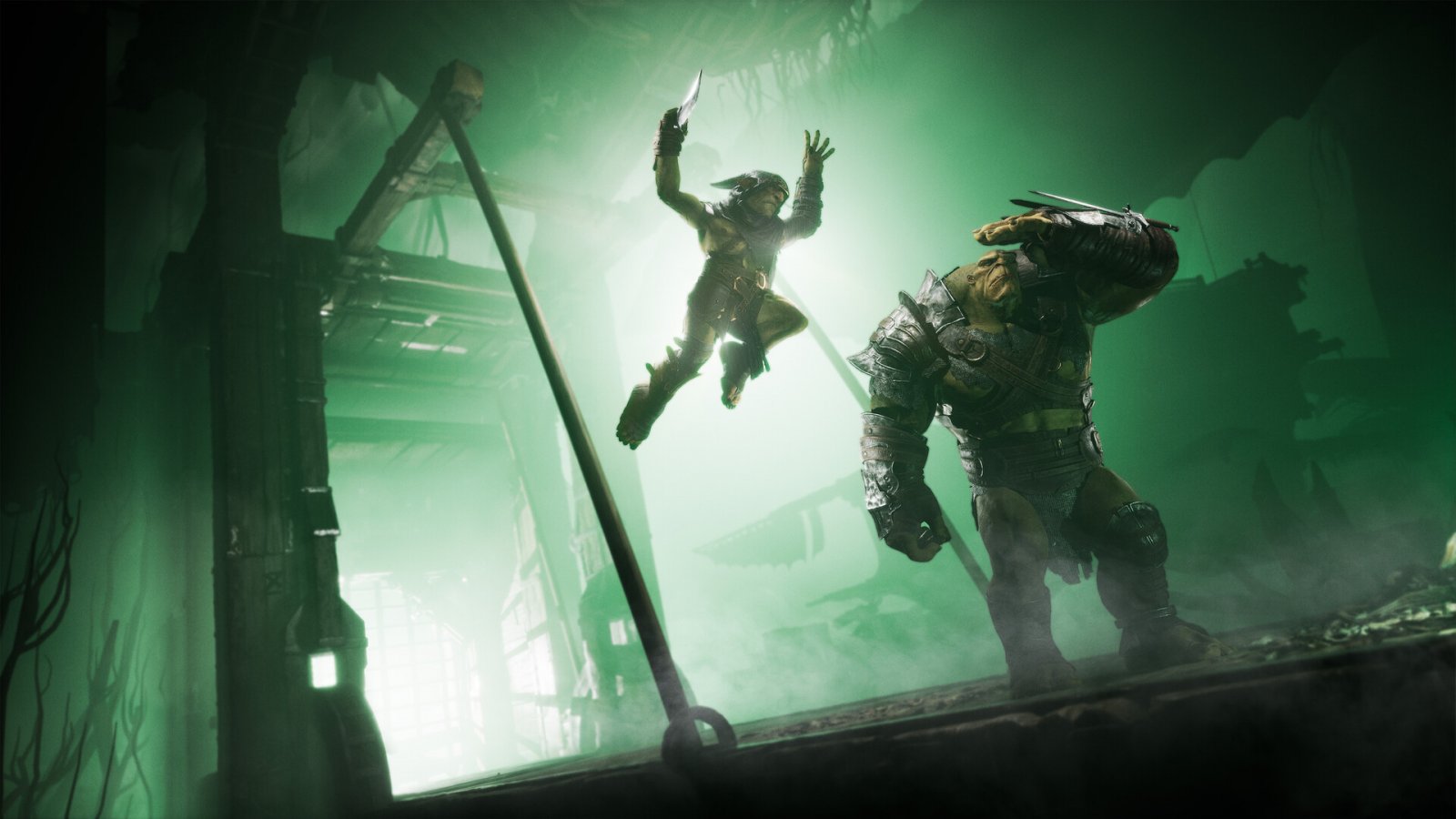 Il protagonista in azione in Styx: Blades of Greed