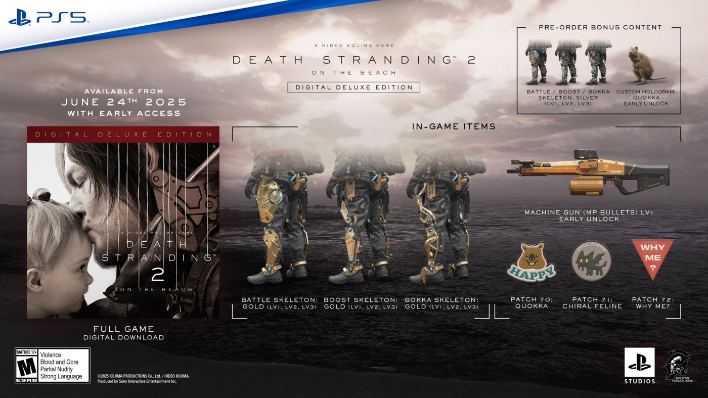 La Digital Deluxe Edition di Death Stranding 2: On the Beach