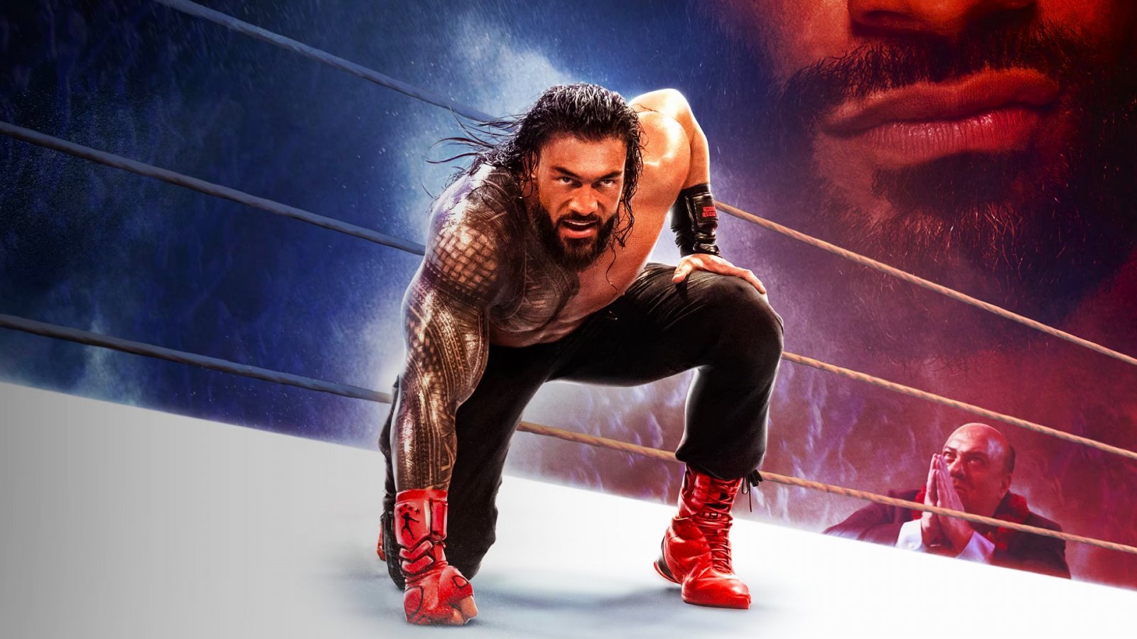 Roman Reigns nell'artwork principale di WWE 2K25