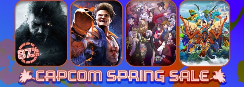 Il banner dei saldi primaverili di Capcom su Steam