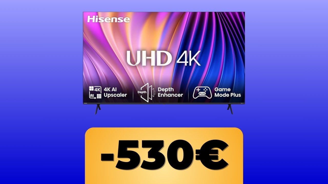 Hisense TV 85" 4K Ultra HD: maxi schermo e prestazioni top in offerta su Amazon!