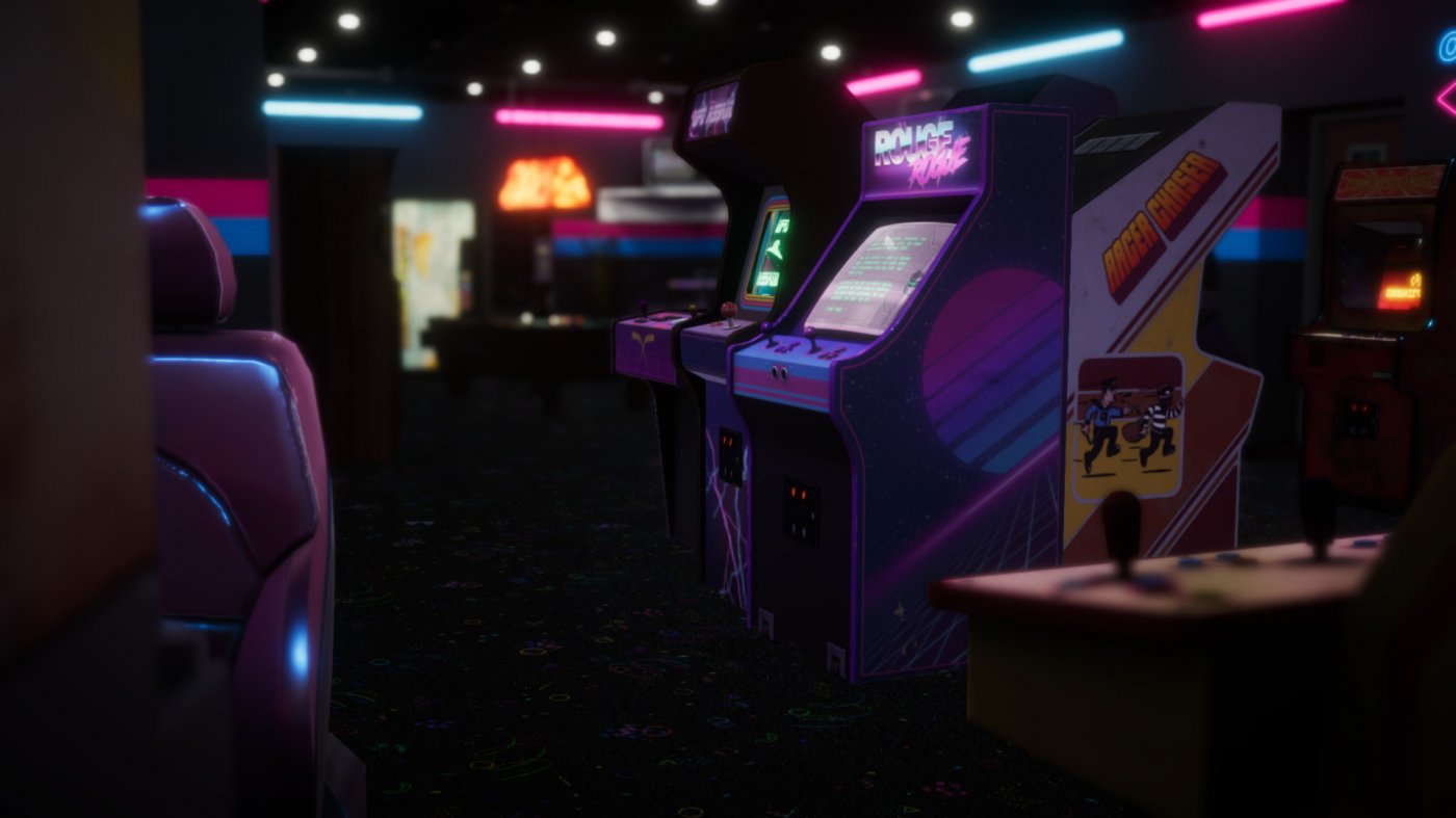 La nostra sala giochi in Arcade Paradise