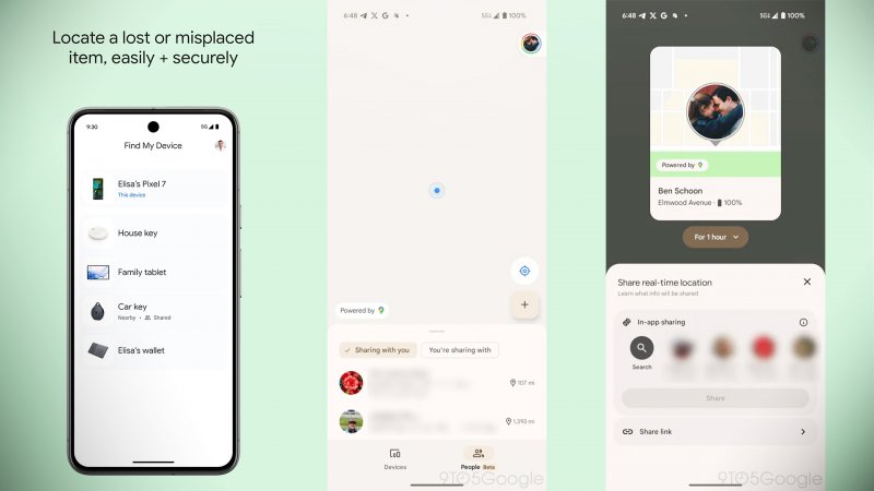 La nuova interfaccia di Trova il mio dispositivo (fonte: 9to5google)