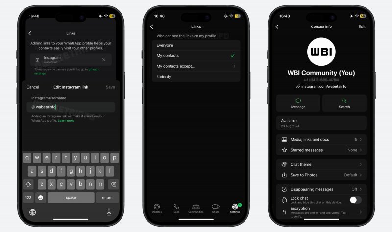 La funzione del biglietto da visita di WhatsApp La funzione del biglietto da visita di WhatsApp