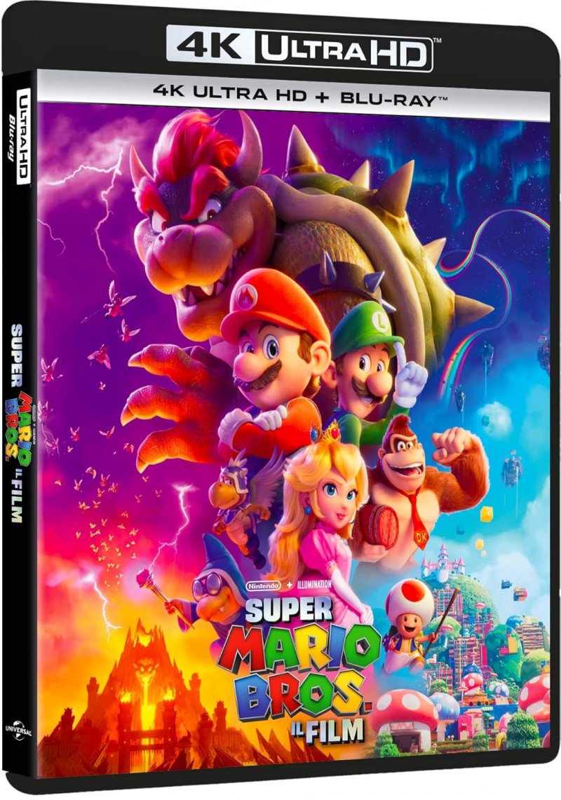 La confezione del film di Super Mario Bros.