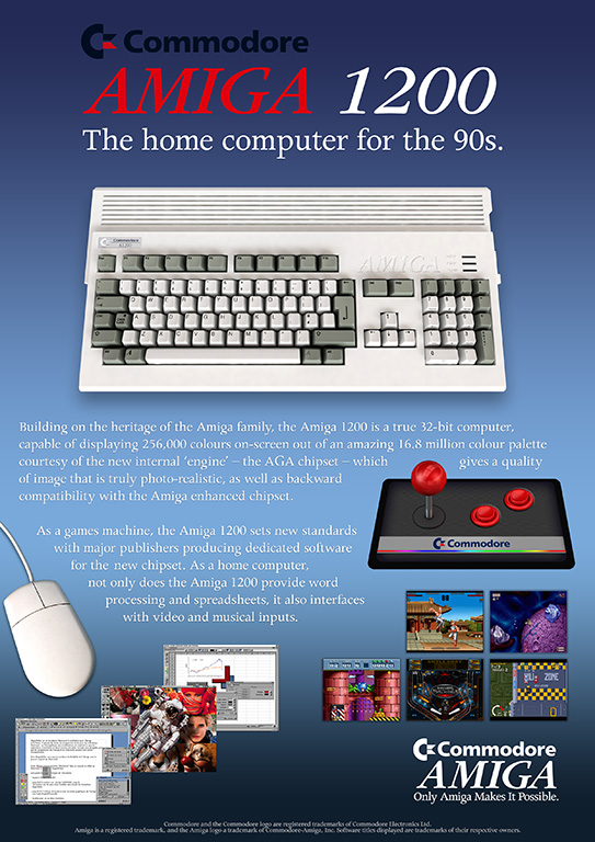 Una pubblicità originale di Amiga 1200 Una pubblicità originale di Amiga 1200