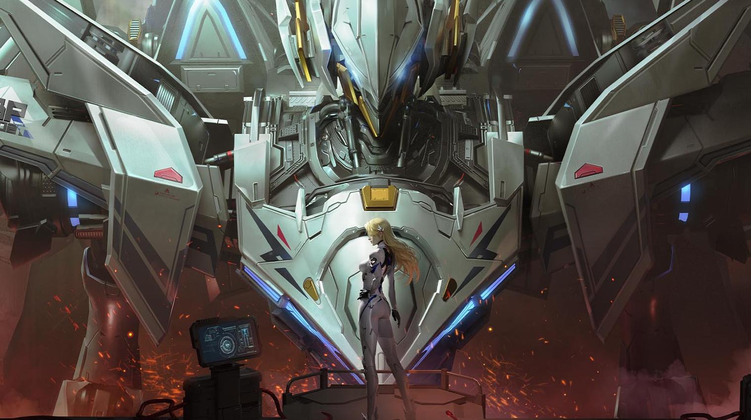 La key art di Mecha Break
