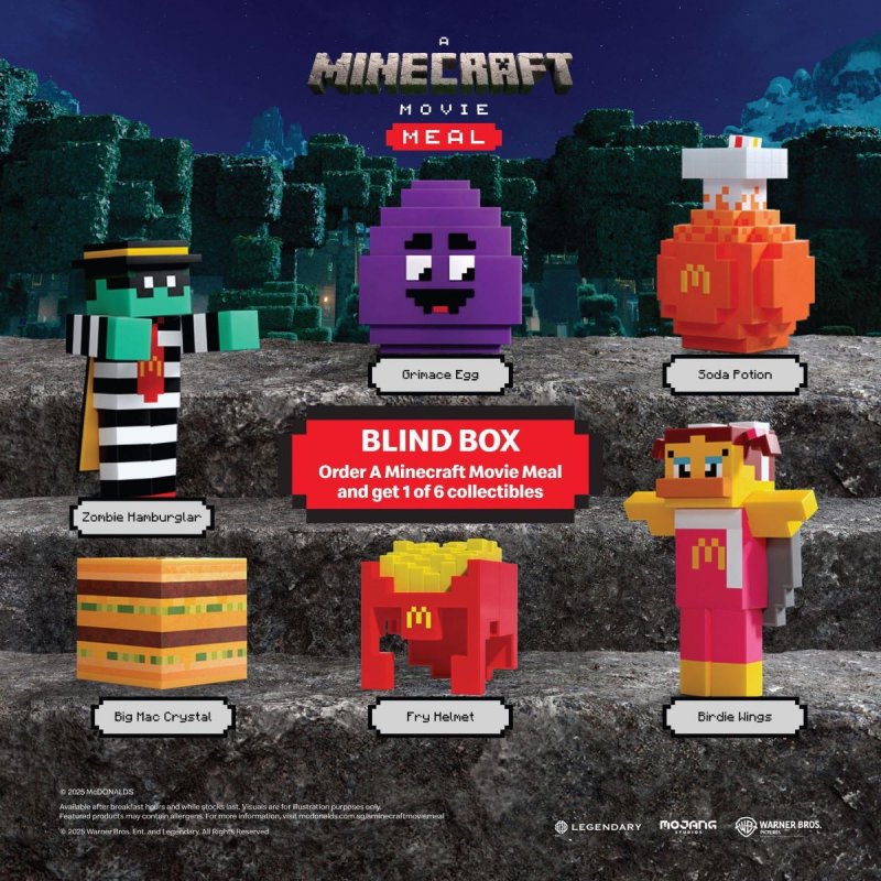 McDonald presenta nuovi Happy Meal e gadget a tema Minecraft, in vista