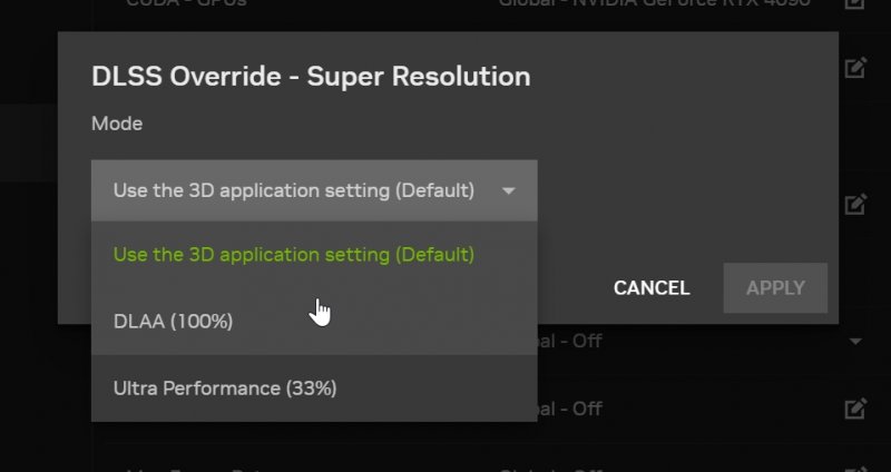 Le nuove impostazioni per il DLSS Overdrive
