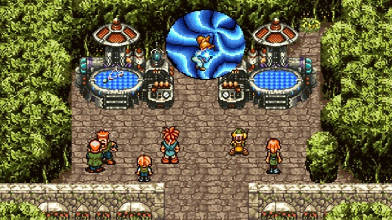Un portale spazio-temporale che si apre in Chrono Trigger Un portale spazio-temporale che si apre in Chrono Trigger