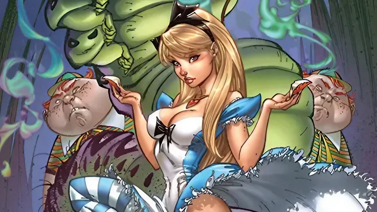 Alice in Wonderland in un'illustrazione di J. Scott Campbell