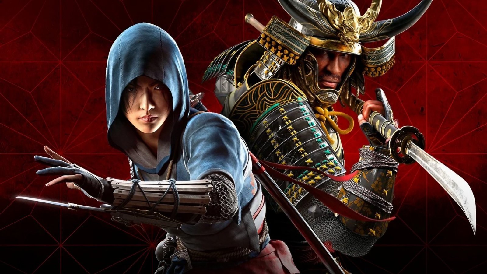 Naoe e Yasuke in un artwork di Assassin's Creed Shadows