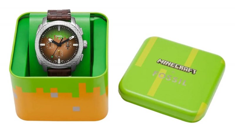 Il Cronografo Minecraft x Fossil Grass Block in edizione limitata Il Cronografo Minecraft x Fossil Grass Block in edizione limitata