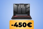Il notebook da gaming ASUS TUF Gaming A15 con schermo a 144Hz e RTX 4060 è al prezzo minimo storico su Amazon - Notizia