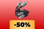 INIU 240W: 2 cavi USB-C da 2 metri in offerta per la Festa delle Offerte di Primavera 2025 su Amazon - Notizia