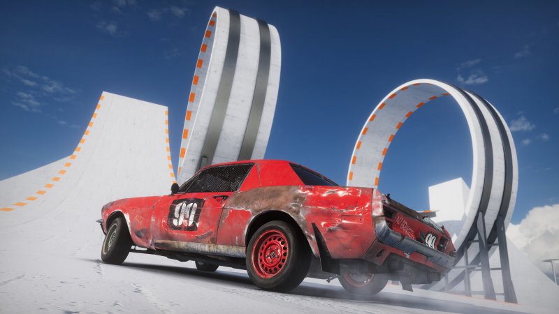 I giri della morte e le rampe di Testing Grounds in Wreckfest 2